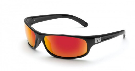 Bolle Anaconda Sunglasses, Shiny Black / Polarized TNS Fire