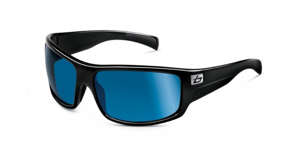 Bolle Barracuda Sunglasses, Shiny Black / Polarized Offshore Blue