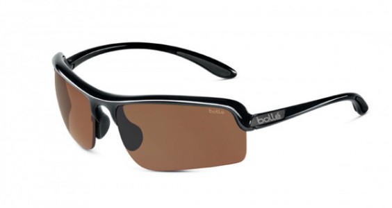 Bolle Vitesse Sunglasses, Shiny Black / EagleVision 2® Dark