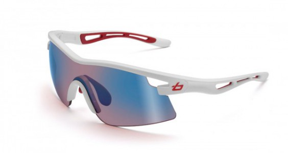 Bolle Vortex Sunglasses, Shiny White / Rose Blue