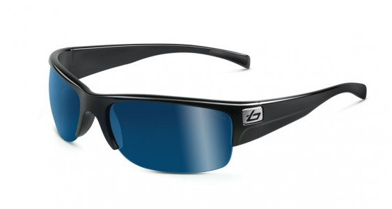 Bolle Zander Sunglasses, Shiny Black / Polarized Offshore Blue