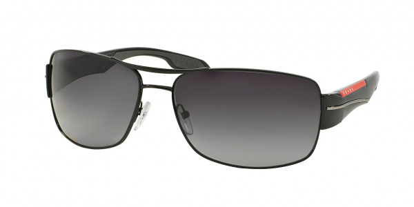 Prada Linea Rossa PS 53NS Sunglasses, 7AX5W1 BLACK POLAR GREY GRADIENT (BLACK)
