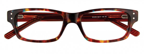 EasyClip EC235 Eyeglasses, 030 - Tortoise Red