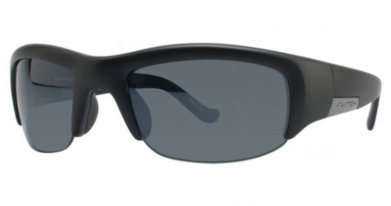 Switch Vision Polarized Glare Altitude Non-Reflection Sunglasses, MBLK Matte Black (Polarized True Color Grey Reflection Silver)
