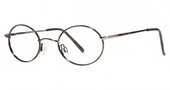 Modern Optical Lollipop-Skull Eyeglasses, antique brown