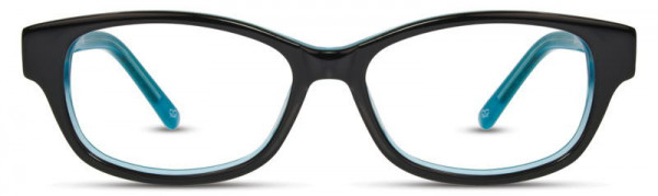 David Benjamin Scribble Eyeglasses, 2 - Black / Aqua