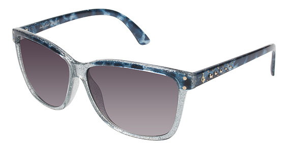 Baby Phat B2078 Sunglasses, BLUE Blue (smoke gradient)