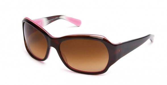 Salt Optics Hathaway /S Sunglasses, Toffee Tortoise Pink [pfv] Polarized Cr39 Brown Gradient