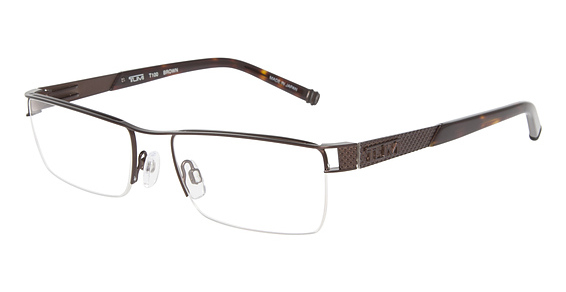 Tumi T100 Eyeglasses, BRO Brown
