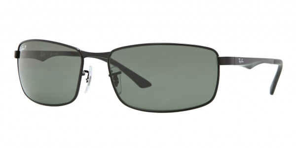 Ray-Ban RB3498 N/A Sunglasses, 002/9A BLACK GREEN (BLACK)