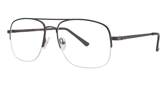 Elan Howard Eyeglasses, Brown Gunmetal