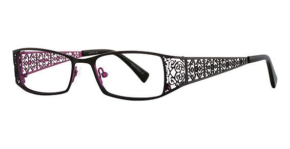 Vivian Morgan 8031 Eyeglasses, Black/Fuchsia