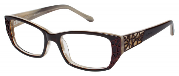 Tura R403 Eyeglasses, Brown/Ivory Horn (BRN)