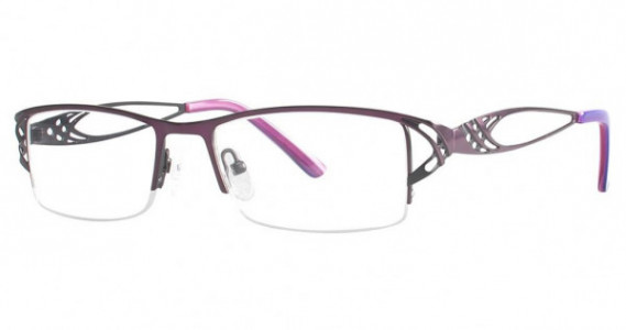 Modern Art A339 Eyeglasses, plum/black