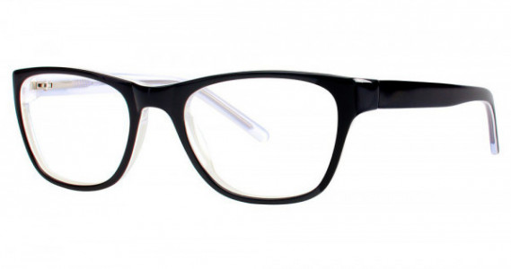 Genevieve FEATURE Eyeglasses, Black/Crystal