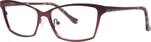 Kensie Metallic Eyeglasses, Burgundy