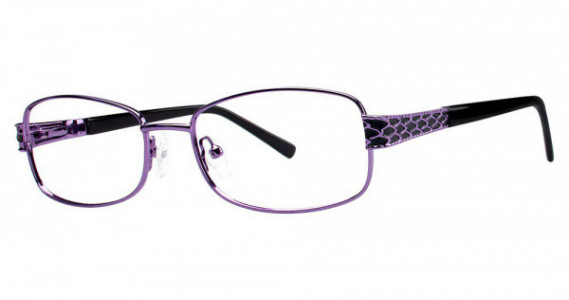 Genevieve DIMENSION Eyeglasses, Plum/Black