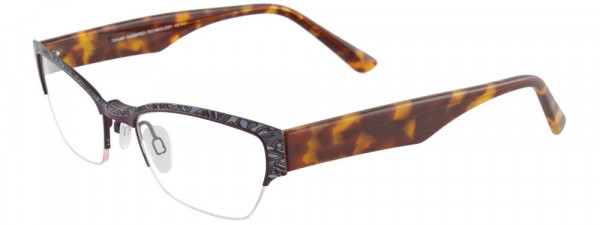 Takumi T9996 Eyeglasses, 080 - DrkPurp&Grey/Caramel&Honey