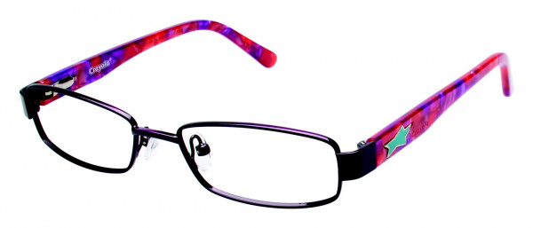 Crayola Eyewear CR134 Eyeglasses, PUR PURPLE HEART/PINK TIE DYE