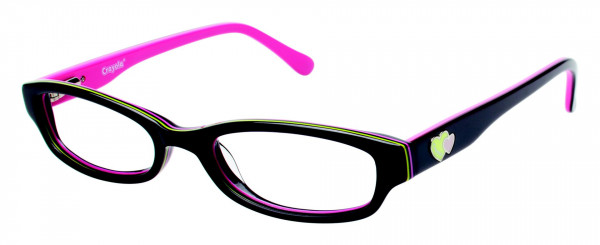 Crayola Eyewear CR145 Eyeglasses, OX BLACK/RAZZMATAZZ