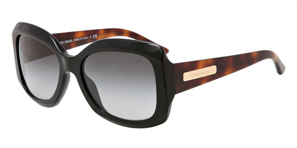 Giorgio Armani AR8002 Sunglasses, 50178G BLACK GREY GRADIENT (BLACK)