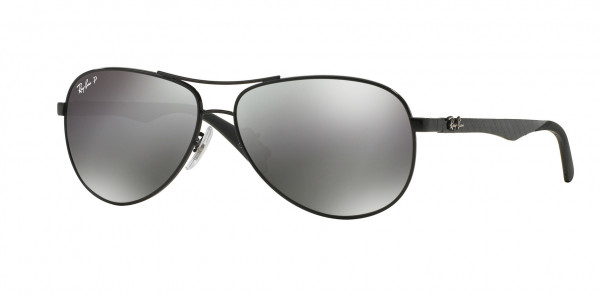 Ray-Ban RB8313 CARBON FIBRE Sunglasses, 002/K7 BLACK (BLACK)