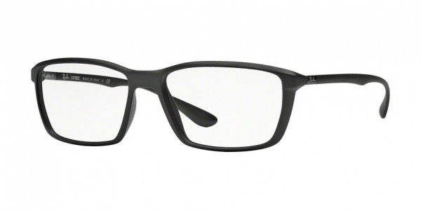 Ray-Ban Optical RX7018 LITEFORCE Eyeglasses, 5204 MATTE BLACK (BLACK)