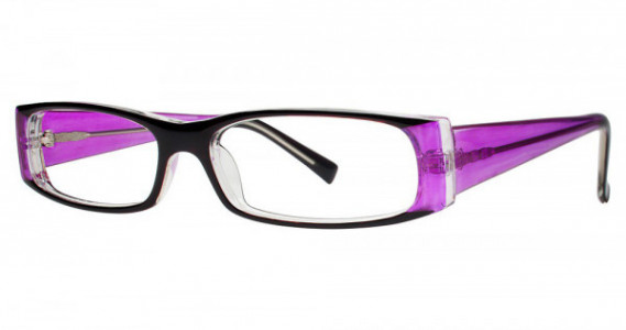Modern Optical SHEER Eyeglasses, Black/Violet