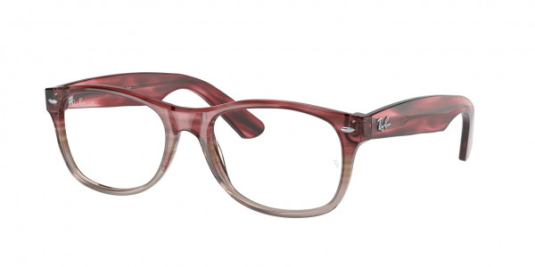Ray-Ban Optical RX5184F NEW WAYFARER Eyeglasses, 8145 GRADIENT BORDEAUX HAVANA (HAVANA)