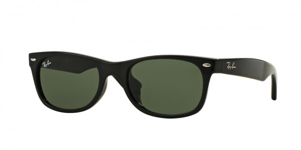 Ray-Ban RB2132F NEW WAYFARER Sunglasses, 901 BLACK (BLACK)