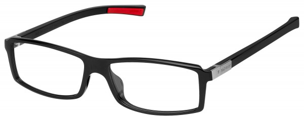 TAG Heuer URBAN 7 0513 Eyeglasses, Shiny black-Red Temples (002)