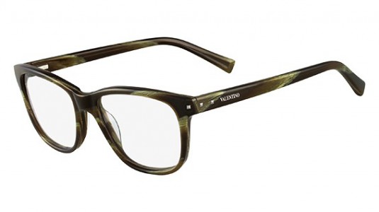 Valentino V2644 Eyeglasses, 305 STRIPED KHAKI