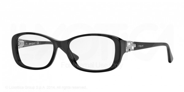 Vogue VO2842B Eyeglasses, W44 BLACK (BLACK)