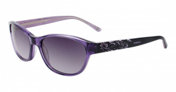 Bebe Eyes BB7097 Sunglasses, 519 Purple Crystal