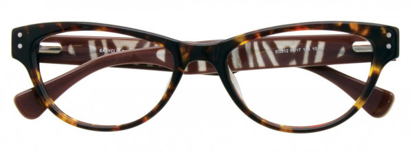 EasyClip EC312 Eyeglasses, 010 - Demi-Amber