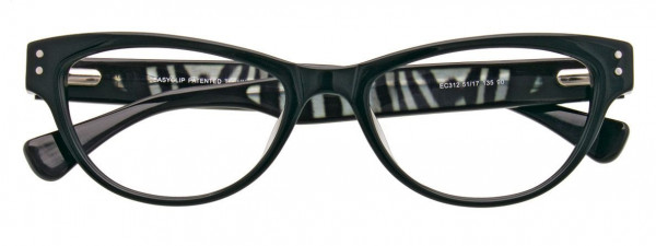 EasyClip EC312 Eyeglasses, 090 - Black