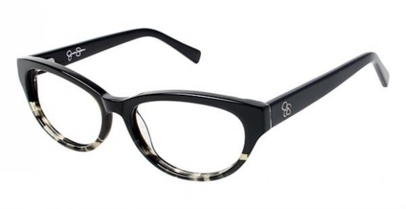 Jessica Simpson J1020 Eyeglasses, OX Black/Gray Tortoise