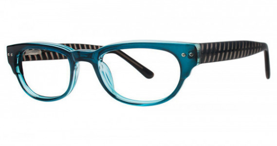 Modern Optical TENDER Eyeglasses, Teal/Black