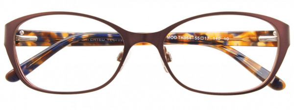 Takumi TK954 Eyeglasses, 010 - Satin Dark Brown