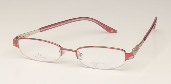 John Lennon JL508 Eyeglasses, Matte Dk. Pink/Silver