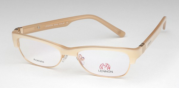 John Lennon L3002 Eyeglasses, 1 - Pearl/Ivory