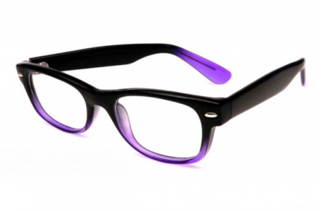 Smilen Eyewear 148 JR. Eyeglasses, Black/Purple