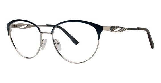 Modern Art A359 Eyeglasses, Teal/Silver