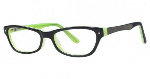 Modz Rainbow Eyeglasses, black/lime