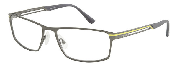 Seiko Titanium T6002 Eyeglasses, 01A Semi matt Gun / Yellow