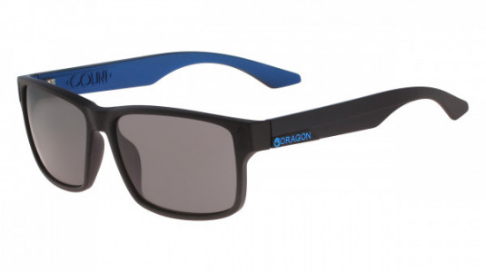 Dragon DR512S COUNT Sunglasses, (008) MATTE BLACK BLUE WITH GREY  LENS