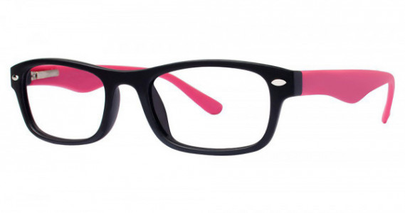 Modern Optical TAKEOFF Eyeglasses, Black/Hot Pink