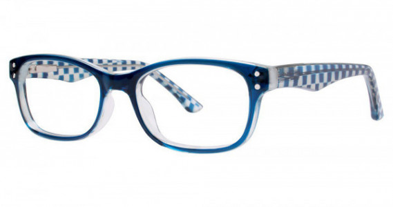 Modern Optical PATCHES Eyeglasses, Navy/Crystal