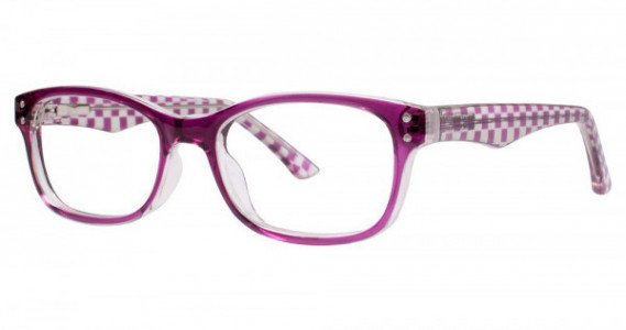 Modern Optical PATCHES Eyeglasses, Purple/Crystal