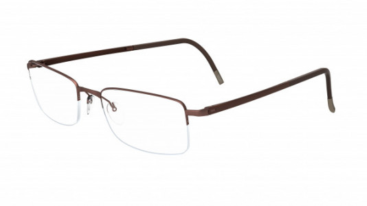 Silhouette Illusion Nylor 5428 Eyeglasses, 6077 Satined Brown